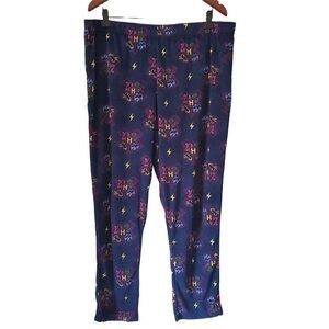 𝅺wizarding World Harry Potter Blue Hogwarts Lounge Sleep Pants Size XL 16-18